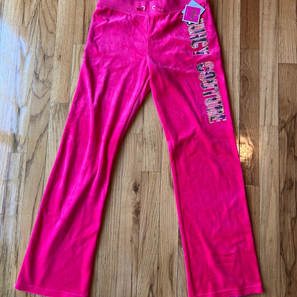 Girls juicy couture hot pink sweatpants! Brand new - Picture 1 of 3